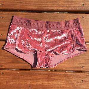 NWOT PINK VS Velvet Boyshorts